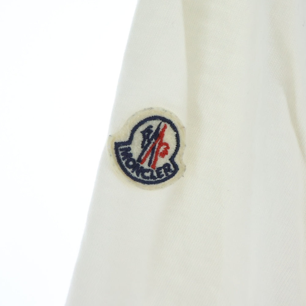 MONCLER(モンクレール) 20SS フロントプリント クルーネック半袖Tシャツカットソー ホワイト/レッド F10918C70510 8390T
