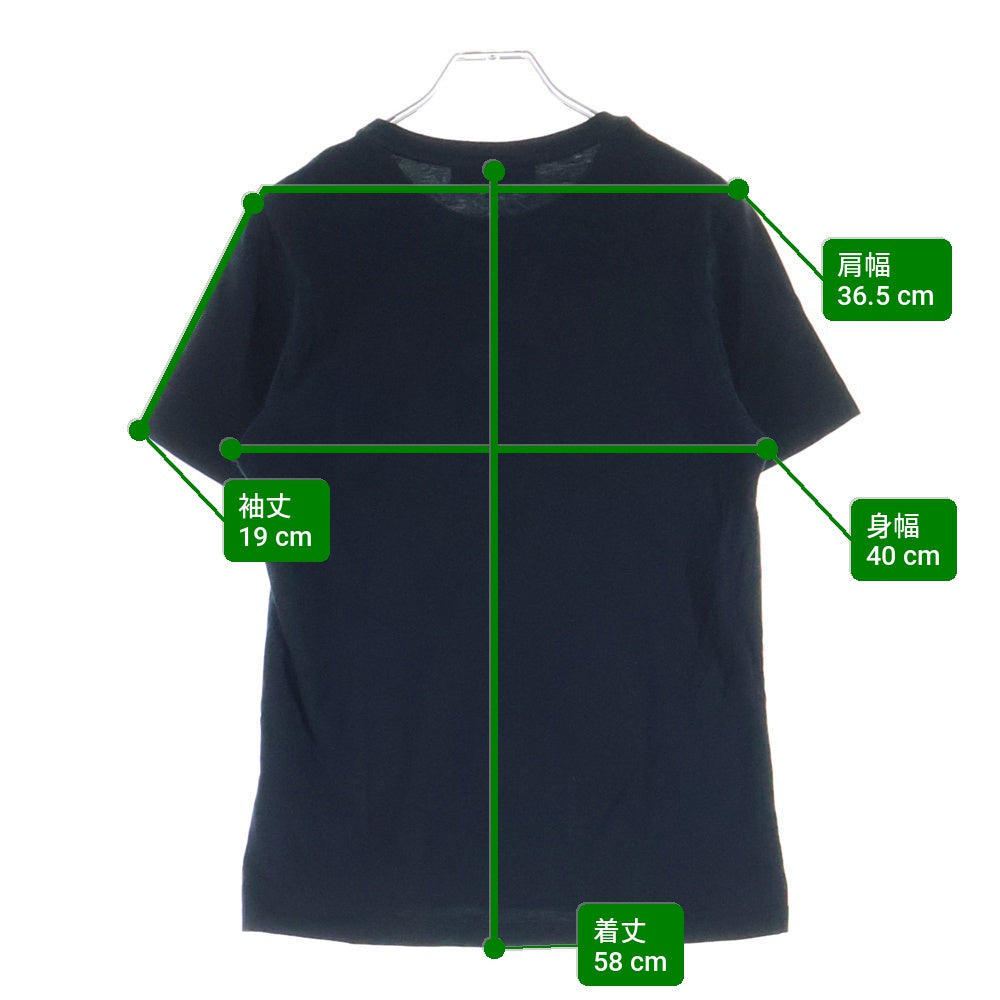 JIMMY CHOO(ジミーチュウ) フロントロゴプリント クルーネック半袖Tシャツカットソー ブラック レディース J000131625
