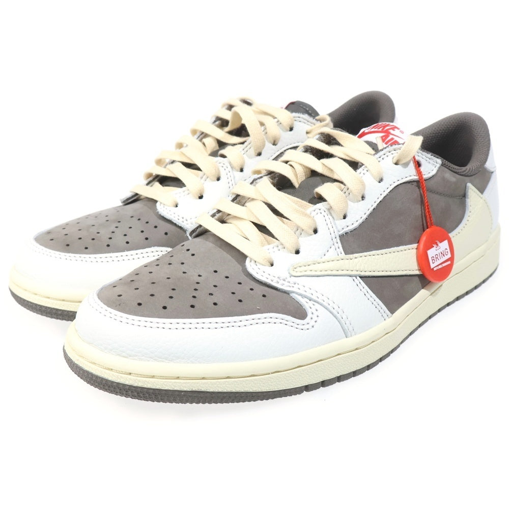 NIKE(ナイキ) ×TRAVIS SCOTT AIR JORDAN1 LOW OG SP トラヴィススコット エアジョーダン1 リバースモカ ローカットスニーカー ベージュ US9/27cm DM7866-162