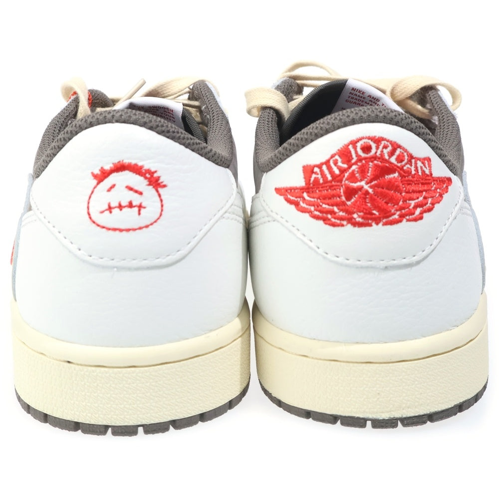 NIKE(ナイキ) ×TRAVIS SCOTT AIR JORDAN1 LOW OG SP トラヴィススコット エアジョーダン1 リバースモカ ローカットスニーカー ベージュ US9/27cm DM7866-162