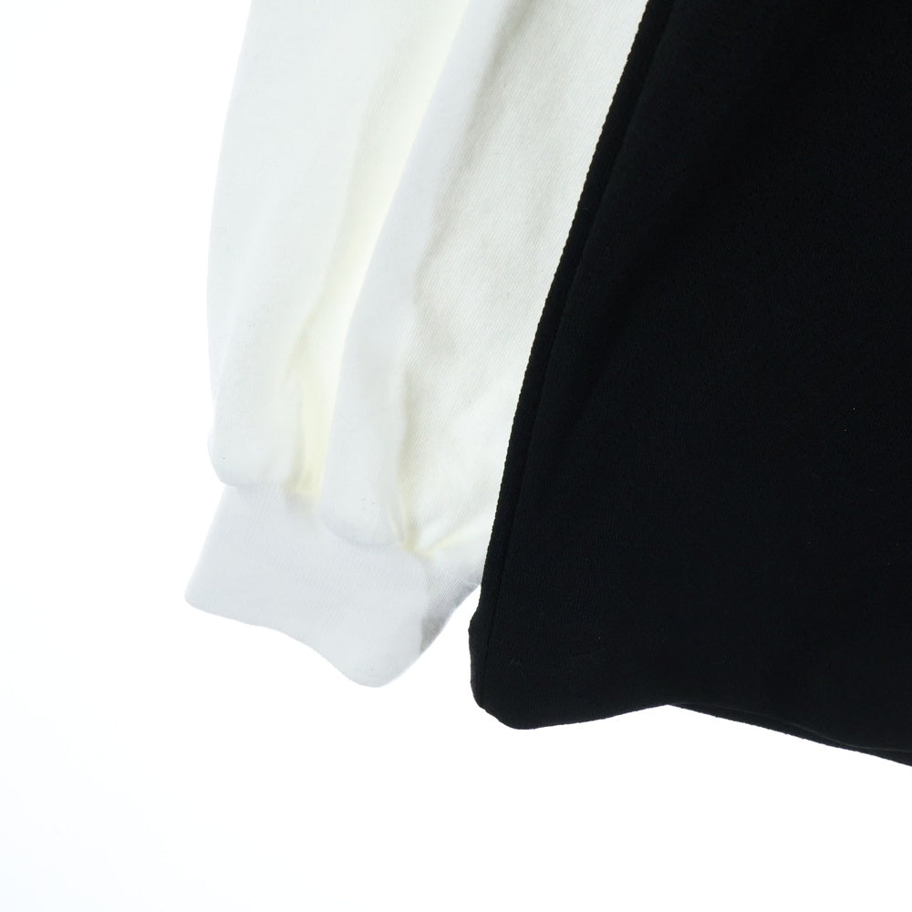 BALENCIAGA(バレンシアガ) Basketball Series レイヤード クルーネック長袖Tシャツカットソー ロングスリーブ ロンT ブルー/ブラック/ホワイト 822176 TRVX8