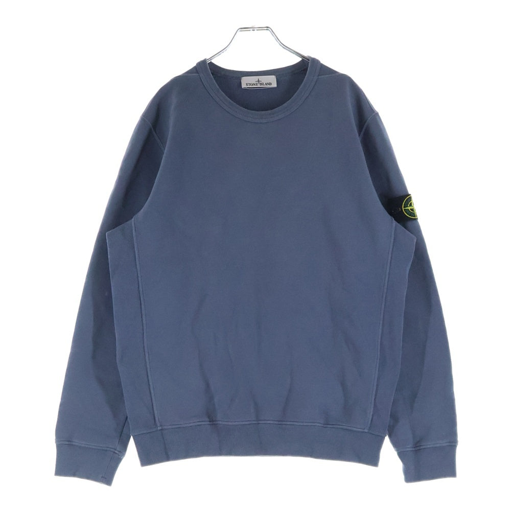 STONE ISLAND(ストーンアイランド) CREW NECK SWEATSHIRT ロゴワッペン クルーネックスウェットトレーナー ブルー 811562420
