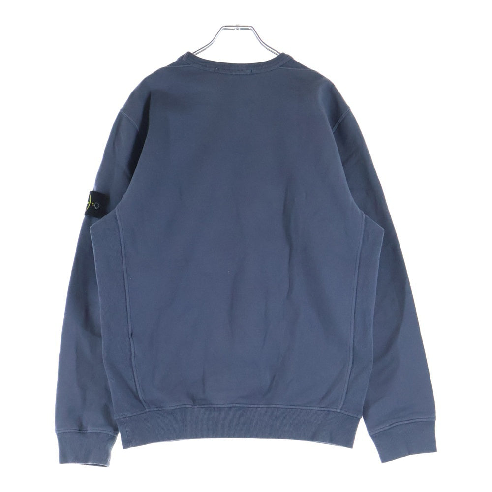 STONE ISLAND(ストーンアイランド) CREW NECK SWEATSHIRT ロゴワッペン クルーネックスウェットトレーナー ブルー 811562420