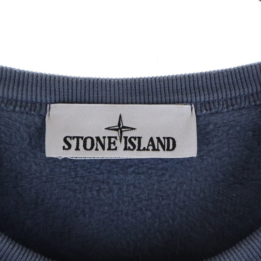 STONE ISLAND(ストーンアイランド) CREW NECK SWEATSHIRT ロゴワッペン クルーネックスウェットトレーナー ブルー 811562420