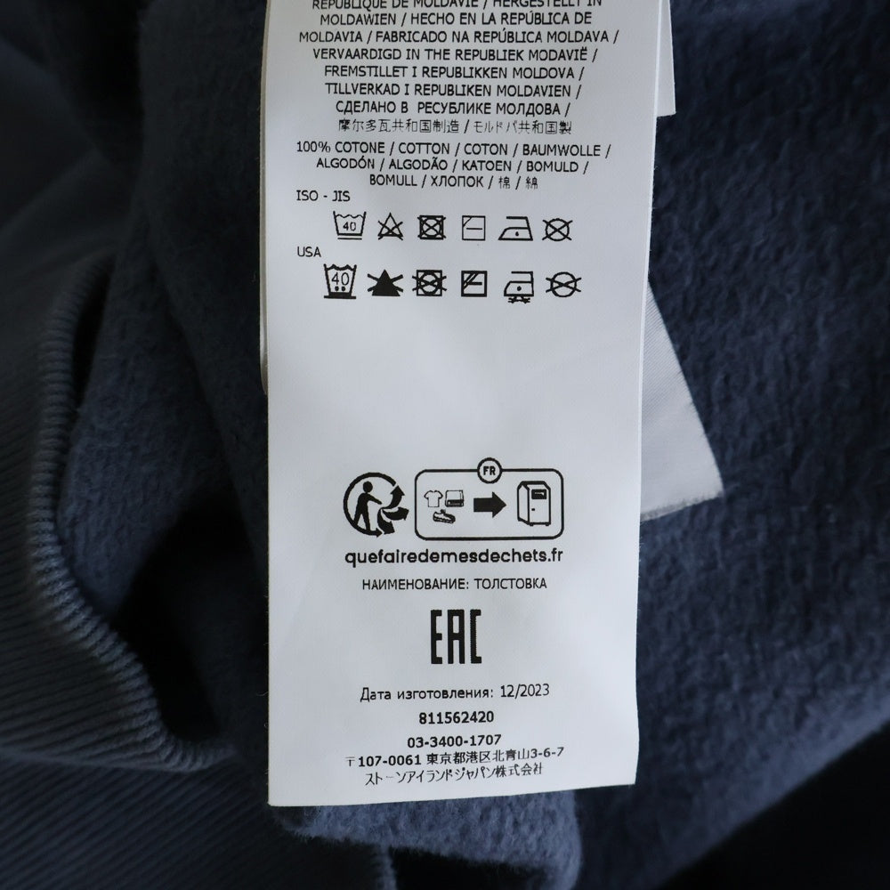 STONE ISLAND(ストーンアイランド) CREW NECK SWEATSHIRT ロゴワッペン クルーネックスウェットトレーナー ブルー 811562420