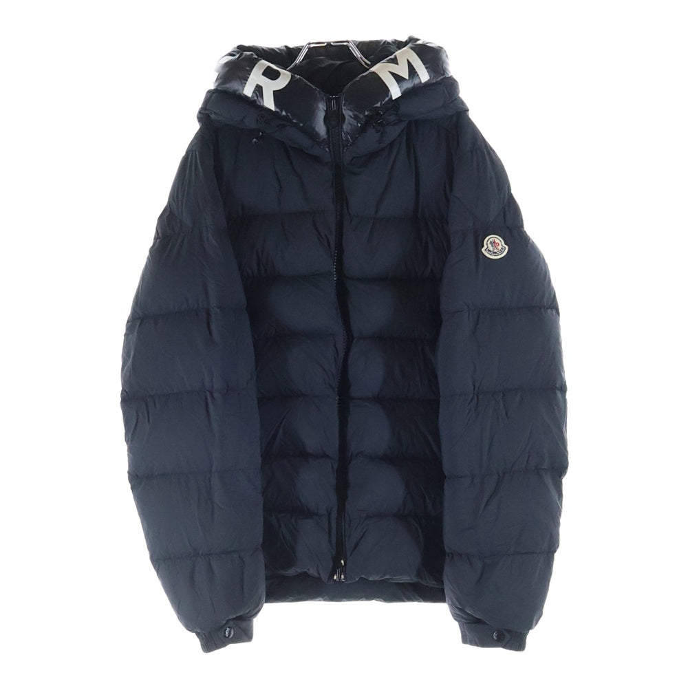 MONCLER(モンクレール) 22AW SALZMAN GIUBBOTTO G20911A00009 539K8 サルズマン フーデッドロゴ ジップアップダウンジャケット ブラック