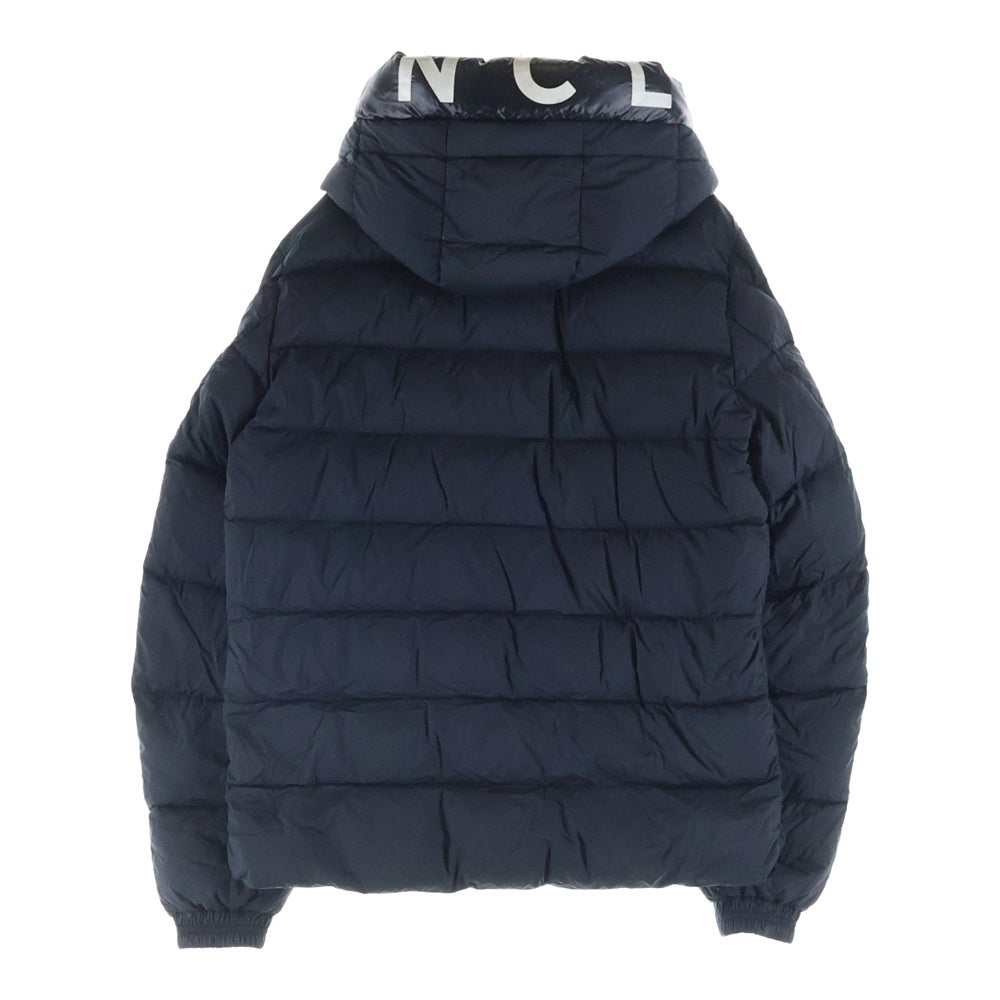 MONCLER(モンクレール) 22AW SALZMAN GIUBBOTTO G20911A00009 539K8 サルズマン フーデッドロゴ ジップアップダウンジャケット ブラック