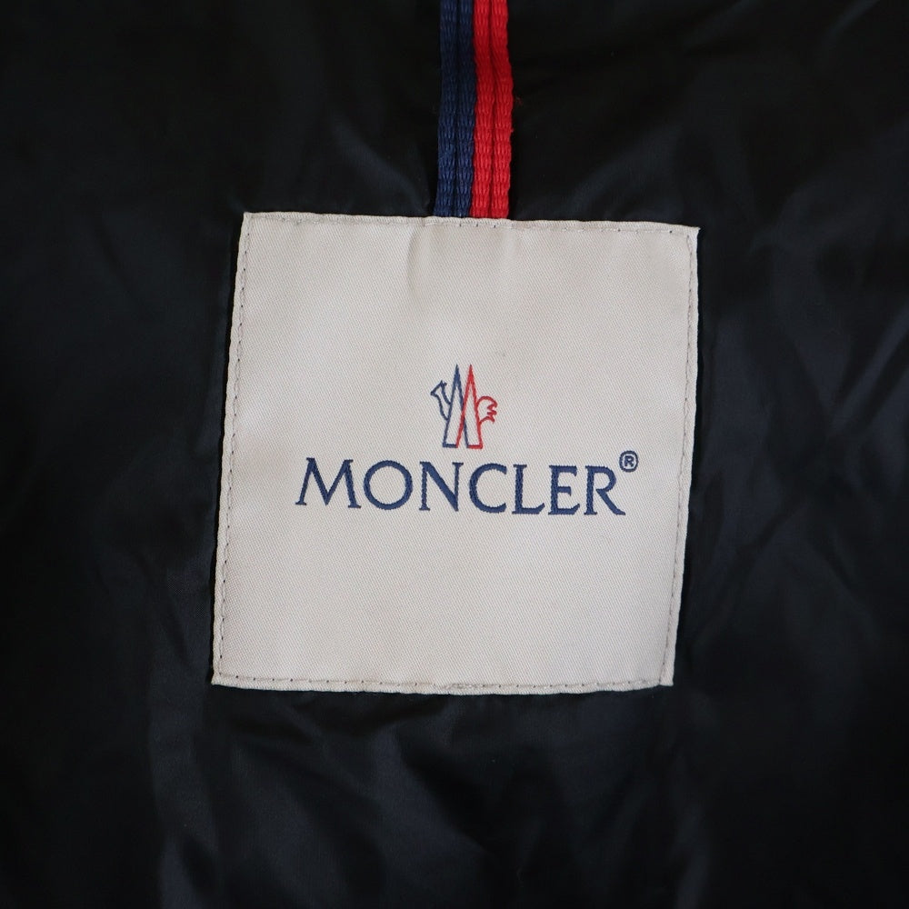 MONCLER(モンクレール) 22AW SALZMAN GIUBBOTTO G20911A00009 539K8 サルズマン フーデッドロゴ ジップアップダウンジャケット ブラック