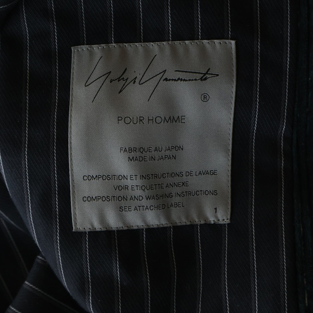 Yohji Yamamoto POUR HOMME(ヨウジヤマモト プールオム) 22AW BEKSINSKI ベクシンスキーロングコート コーデユロイ HE-J24-816