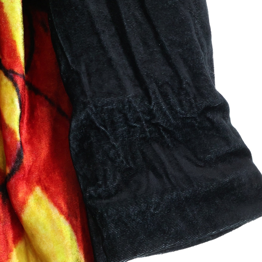 Yohji Yamamoto POUR HOMME(ヨウジヤマモト プールオム) 20SS 左二重ナイトPドレス ロングコート ベルベット ブラック HN-D06-800