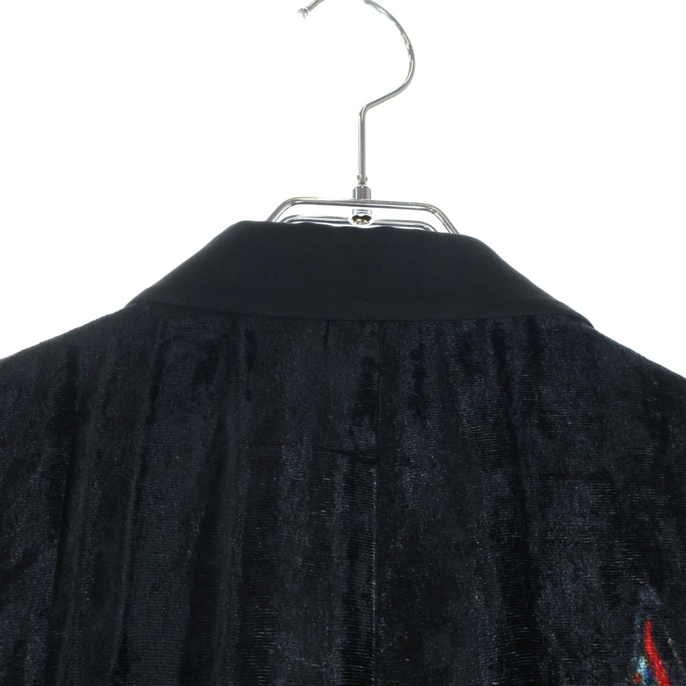 Yohji Yamamoto POUR HOMME(ヨウジヤマモト プールオム) 20SS ベルベット ベスト ブラック HN-V02-814