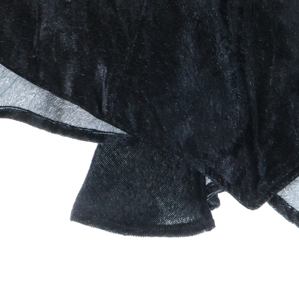 Yohji Yamamoto POUR HOMME(ヨウジヤマモト プールオム) 20SS ベルベット ベスト ブラック HN-V02-814