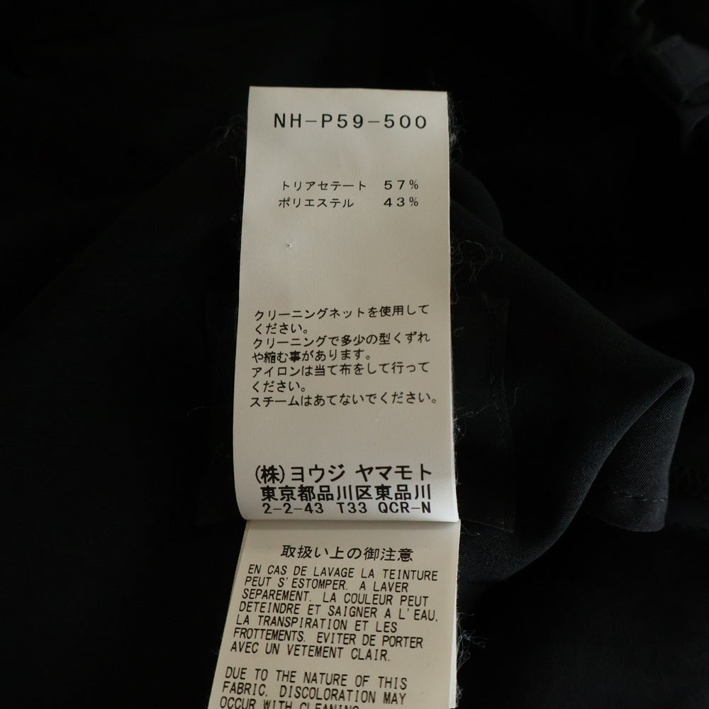 B Yohji Yamamoto(ビー ヨウジヤマモト) 20SS タキシード ワイドタック ハーフパンツ ブラック HN-P59-500