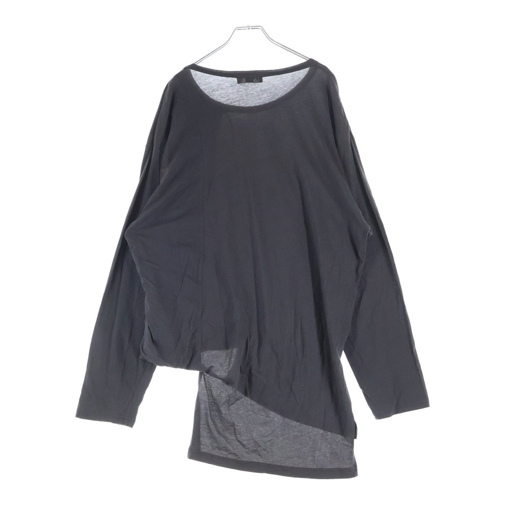 Yohji Yamamoto POUR HOMME(ヨウジヤマモト プールオム) 20SS アシンメトリー 長袖シャツ カットソー グレー HN-T89-880
