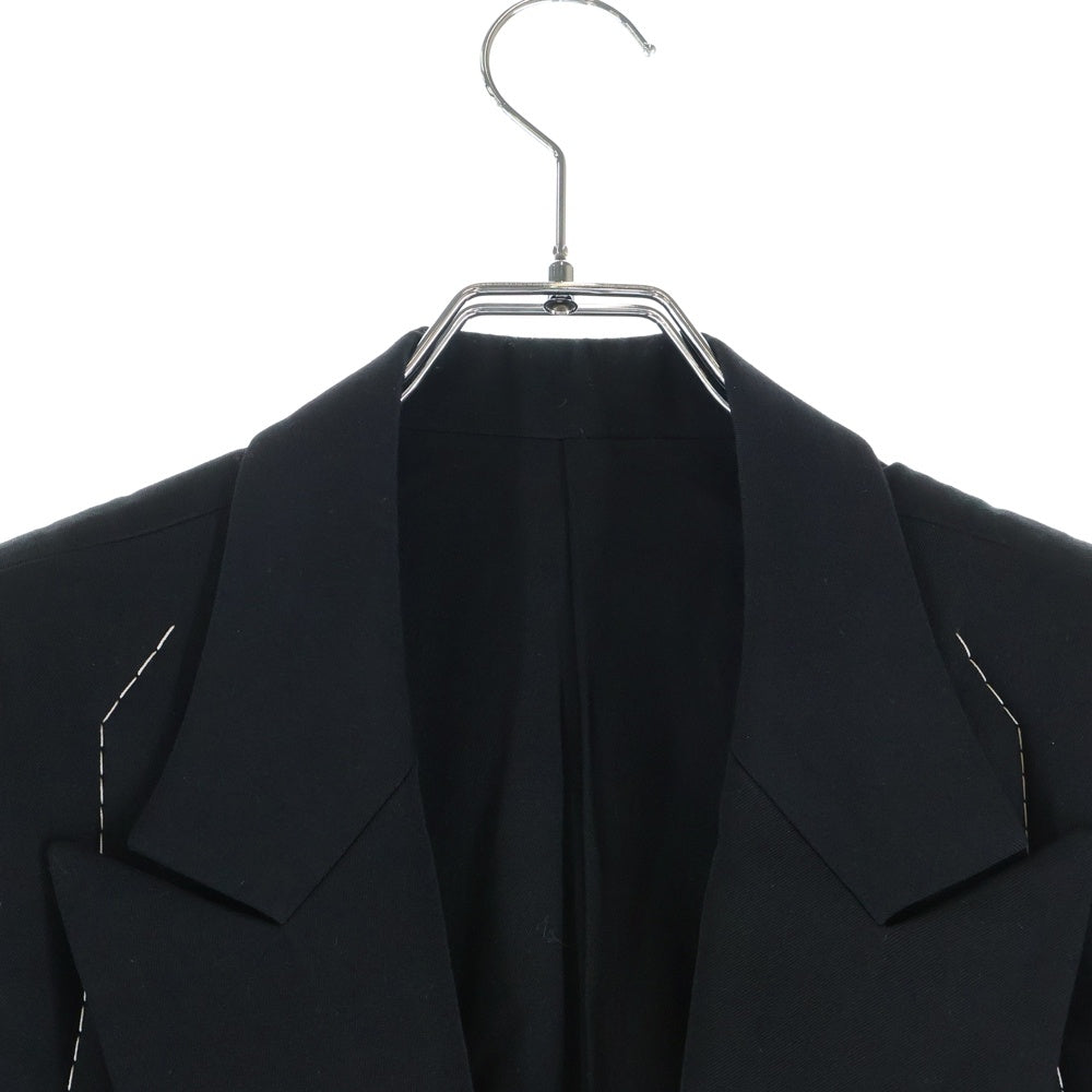 B Yohji Yamamoto(ビー ヨウジヤマモト) ノースリーブジャケット ジレ ベスト カットオフ ブラック NH-J53-100