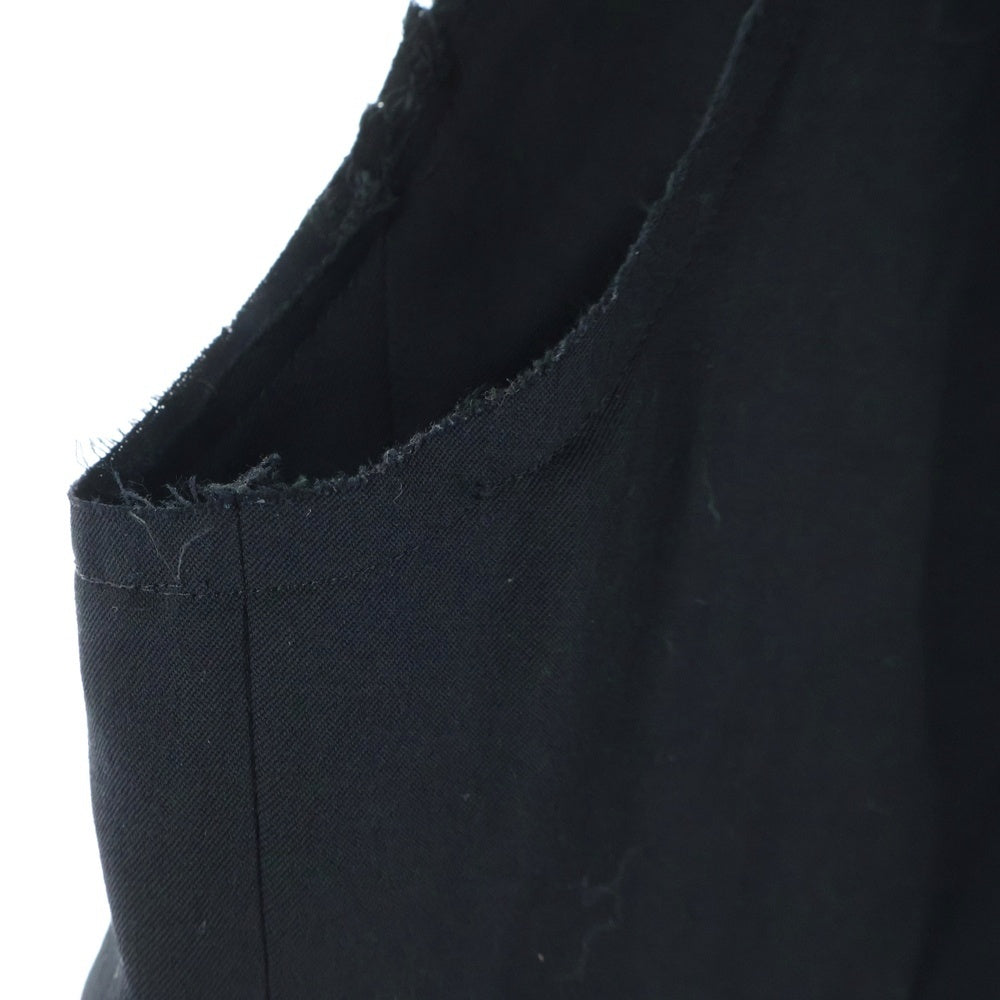 B Yohji Yamamoto(ビー ヨウジヤマモト) ノースリーブジャケット ジレ ベスト カットオフ ブラック NH-J53-100