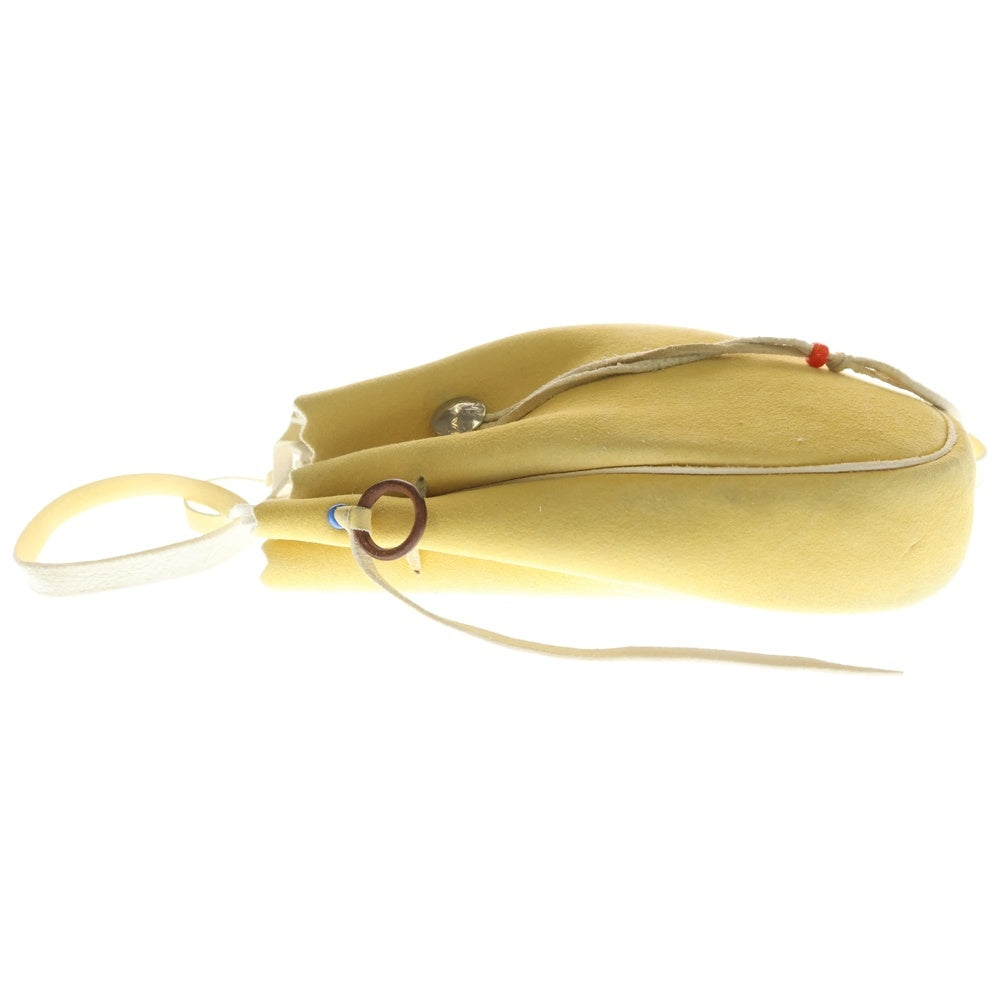 goro's(ゴローズ) イーグル刻印 コンチョ 巾着 ポーチ バッグ イエロー レディース