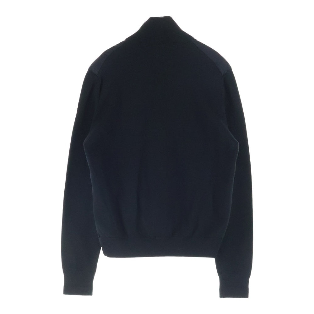 MONCLER(モンクレール) 17AW MAGLIONE TRICOT CARDIGAN C20919412700 マグリオン ニット切替ジップアップダウンジャケット ブラック