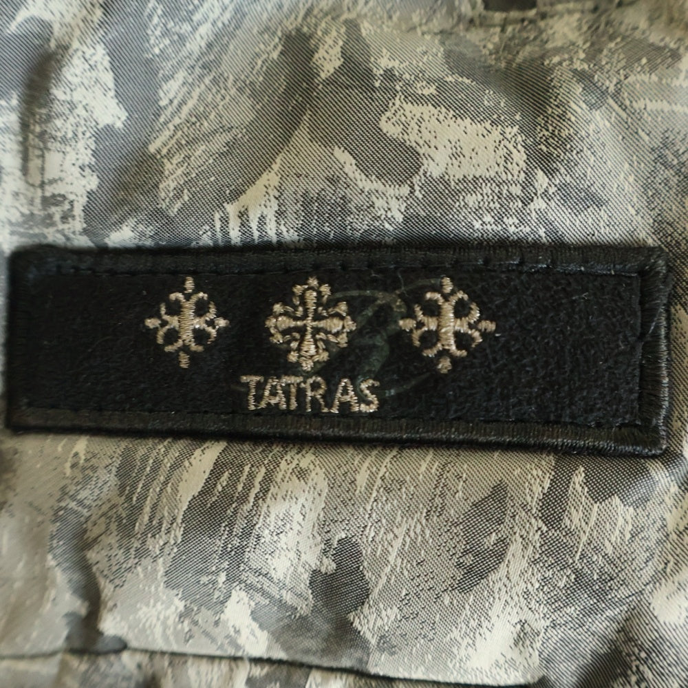 TATRAS(タトラス) CESANO MTA16A4389 裾ロゴ刺繍 ジップアップダウンベスト グレー