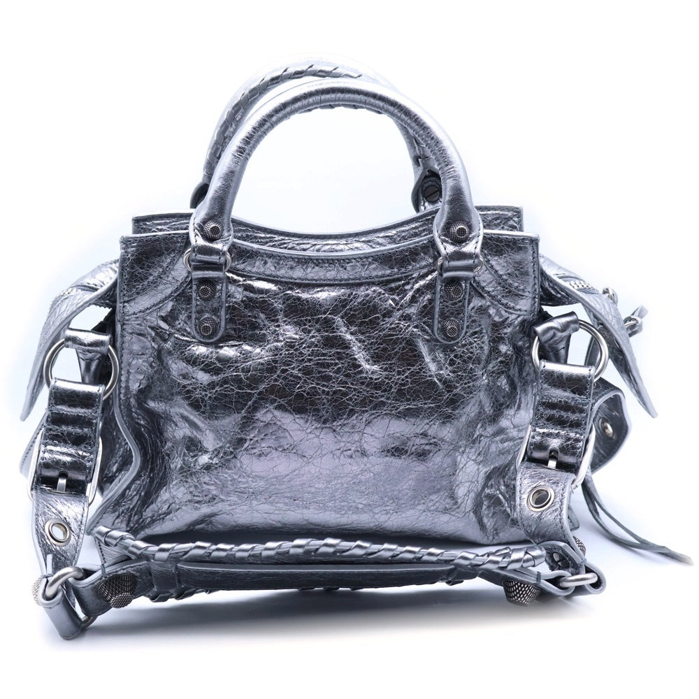 BALENCIAGA(バレンシアガ) ネオカゴール ハンドバッグ ショルダーバッグ シルバー 700940 8103 レディース