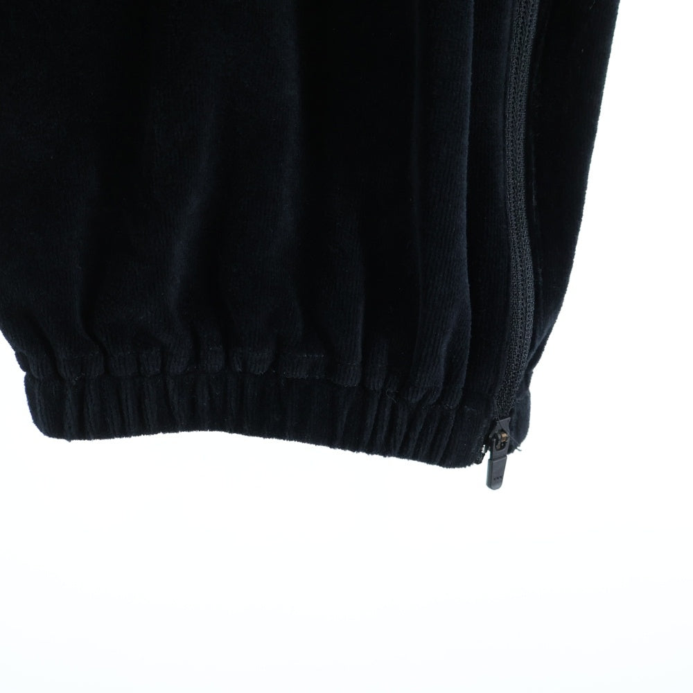 Needles(ニードルス) Zipped Sweat Pant C/Pe Velour IN203 ベロア ジップスウェットパンツ ブラック