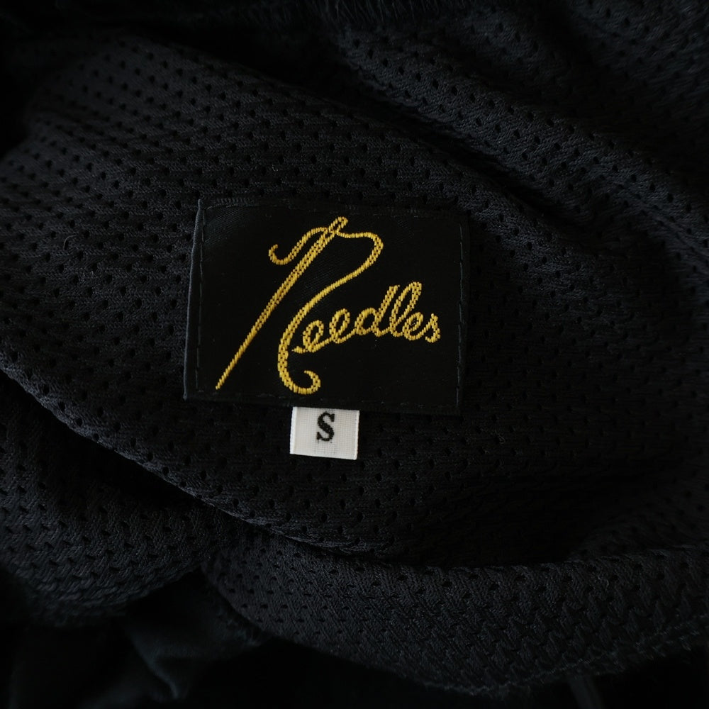 Needles(ニードルス) Zipped Sweat Pant C/Pe Velour IN203 ベロア ジップスウェットパンツ ブラック