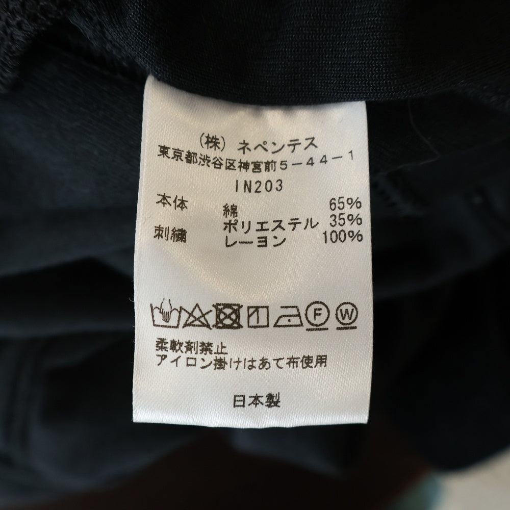 Needles(ニードルス) Zipped Sweat Pant C/Pe Velour IN203 ベロア ジップスウェットパンツ ブラック
