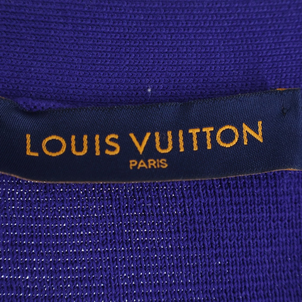 LOUIS VUITTON(ルイヴィトン) 22AW LVピンフック付きコットンニットカーディガン パープル RM222M MK1 HNN12W