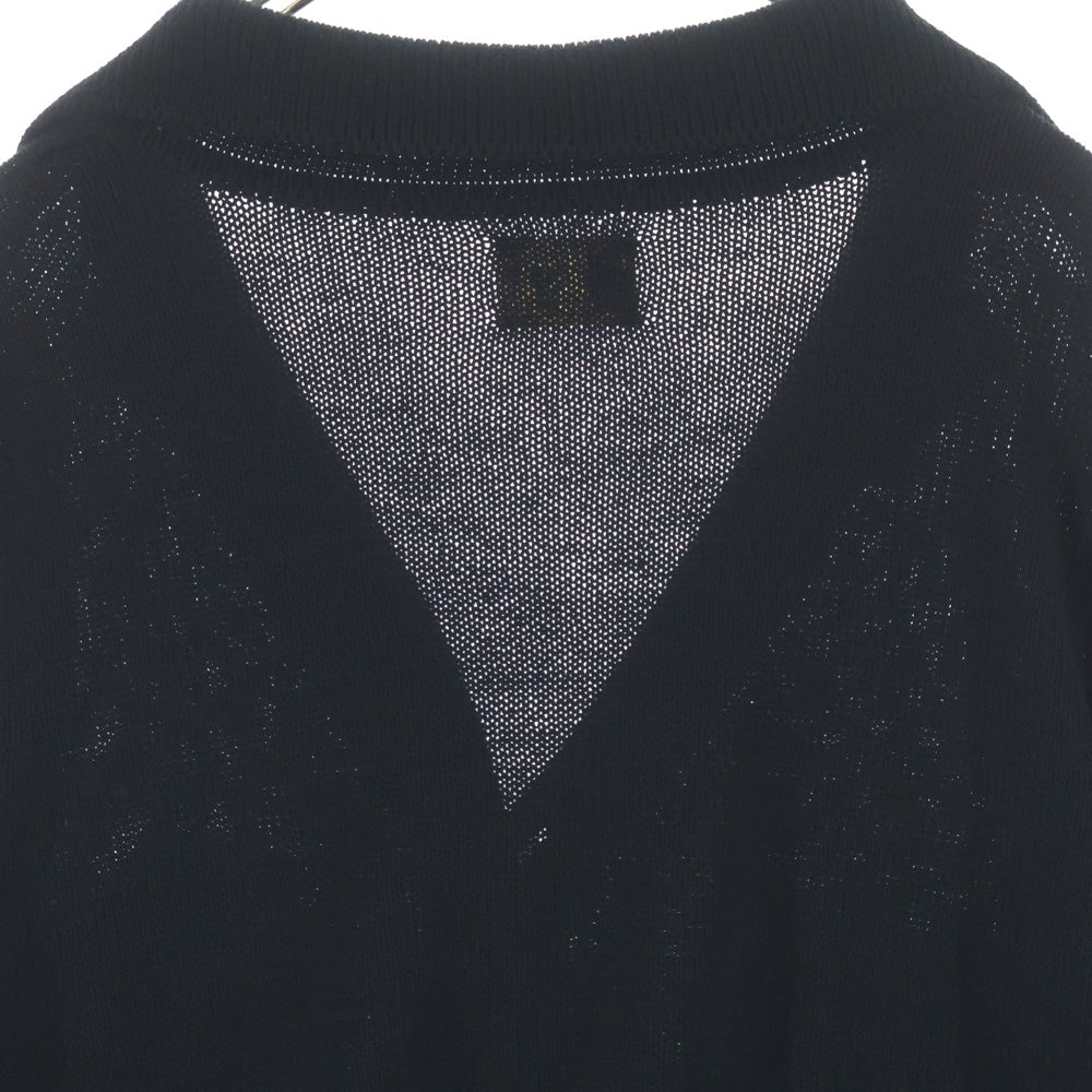 SAINT MICHAEL(セントマイケル) 25AW KNIT JACKET SM-HR1-0000-075 ニットジャケット カーディガン ブラック