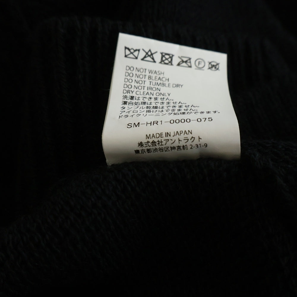 SAINT MICHAEL(セントマイケル) 25AW KNIT JACKET SM-HR1-0000-075 ニットジャケット カーディガン ブラック