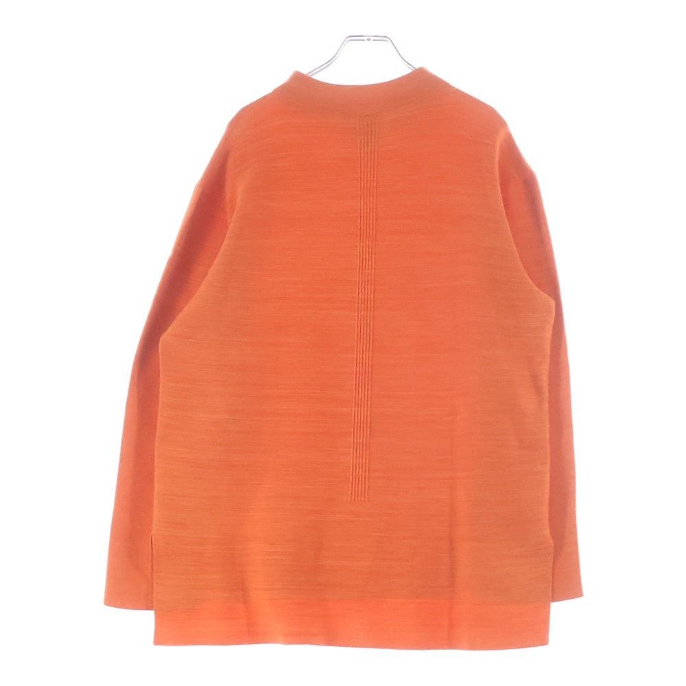 CFCL(シーエフシーエル) gather mock neck tee CF004KN064 ギャザーモックネック ハイネック ニットセーター オレンジ