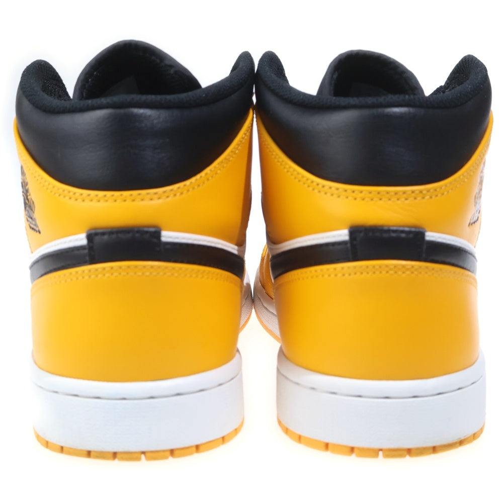 NIKE(ナイキ) AIR JORDAN 1 MID TAXI 554724-701 エアジョーダン1 ミッド タクシー ミッドカットスニーカー ブラック/イエロー US10/28cm