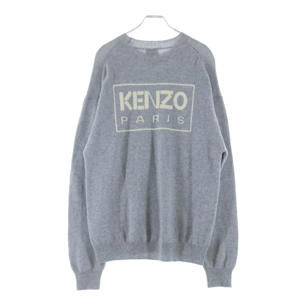 KENZO(ケンゾー) KENZO BOKE FLOWER CREW KNIT FC65PU3433LC ボケ フラワー クルーネックニットセーター グレー