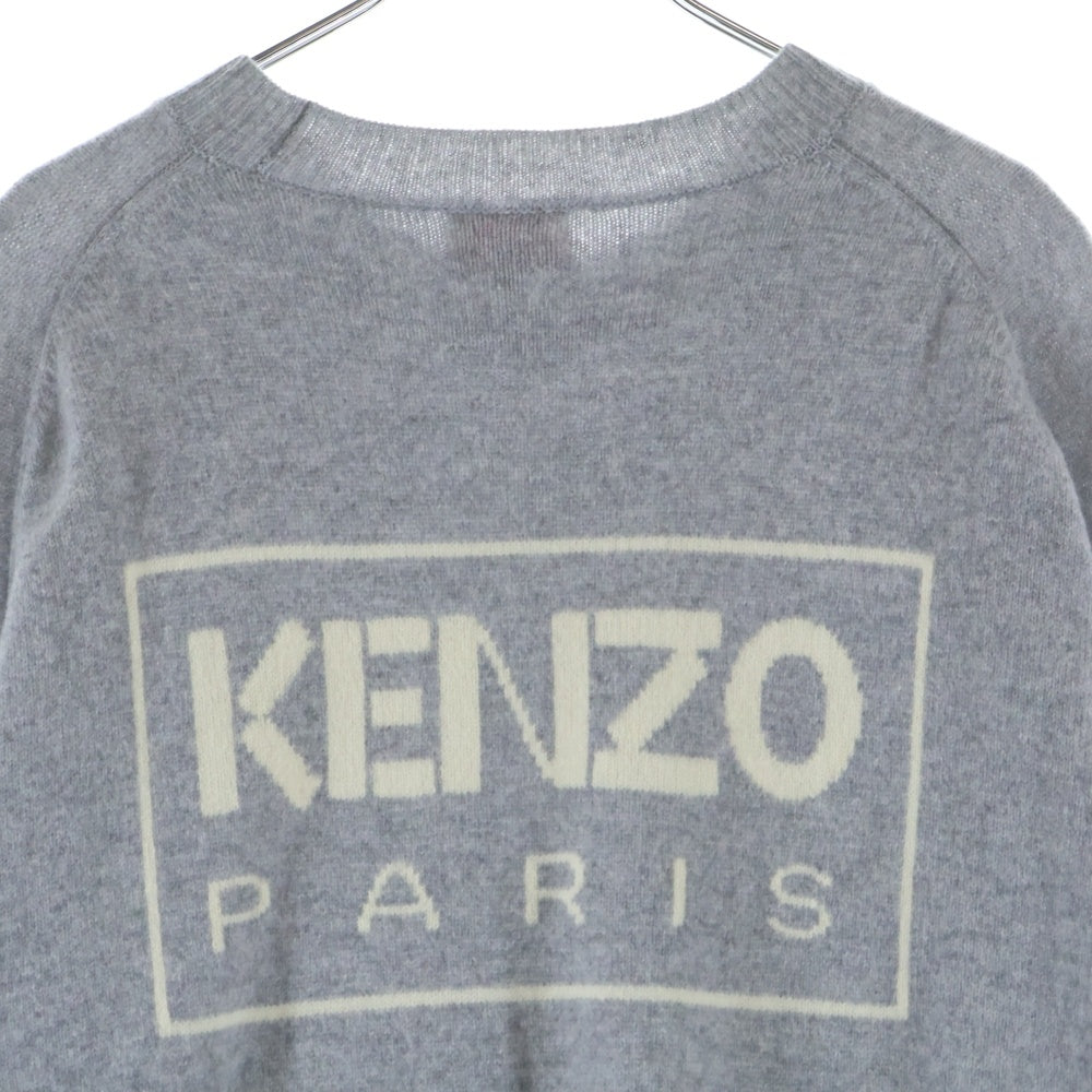 KENZO(ケンゾー) KENZO BOKE FLOWER CREW KNIT FC65PU3433LC ボケ フラワー クルーネックニットセーター グレー