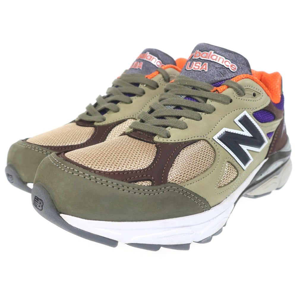 New Balance(ニューバランス) M990BT3 V3 ローカットスニーカー カーキ/ブラウン US8.5/26.5cm