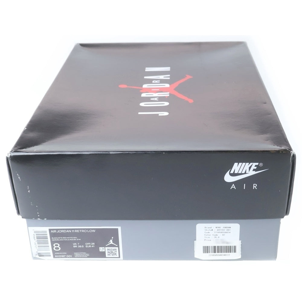 NIKE(ナイキ) AIR JORDAN11 RETRO LOW 72-10 エアジョーダン11 ローカットスニーカー ブラック/ホワイト US8/26cm AV2187-001