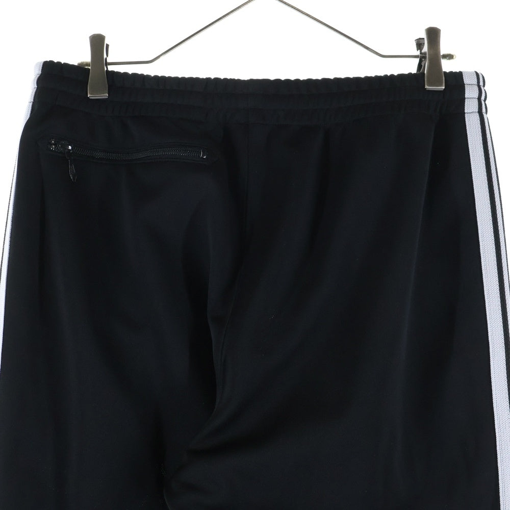 Needles(ニードルス) 23SS TRACK PANT-POLY SMOOTH OT1601 フロントワンポイントロゴ刺繍 トラックパンツ ジャージ ブラック