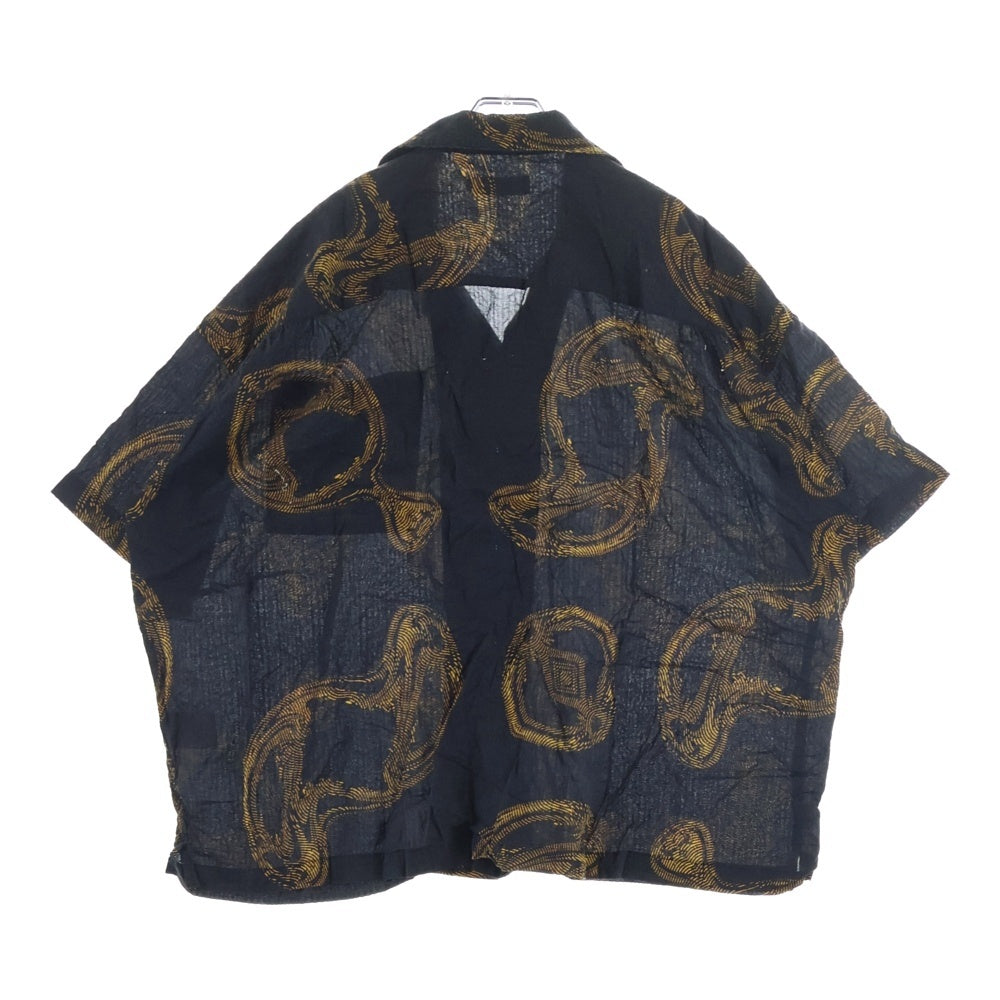 TIGHTBOOTH(タイトブース) 24SS DABS ALOHA S/S SHIRT 総柄 アロハシャツ 半袖シャツ ブラック