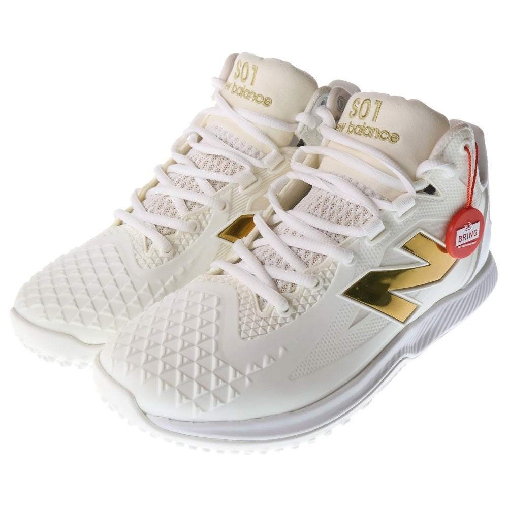 New Balance(ニューバランス) FuelCell Ohtani 1 Trainer シグネチャーコレクション メンズスニーカー ホワイト/ゴールド US8/26cm