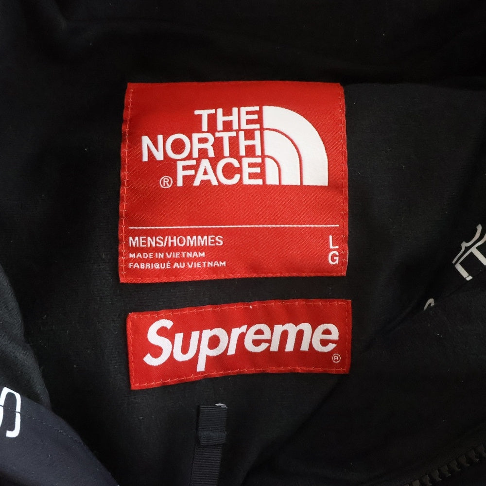 SUPREME(シュプリーム) 21AW ×THE NORTH FACE Steep Tech Apogee Jacket ロゴプリント ジップアップジャケット ブラック/ホワイト NP521021