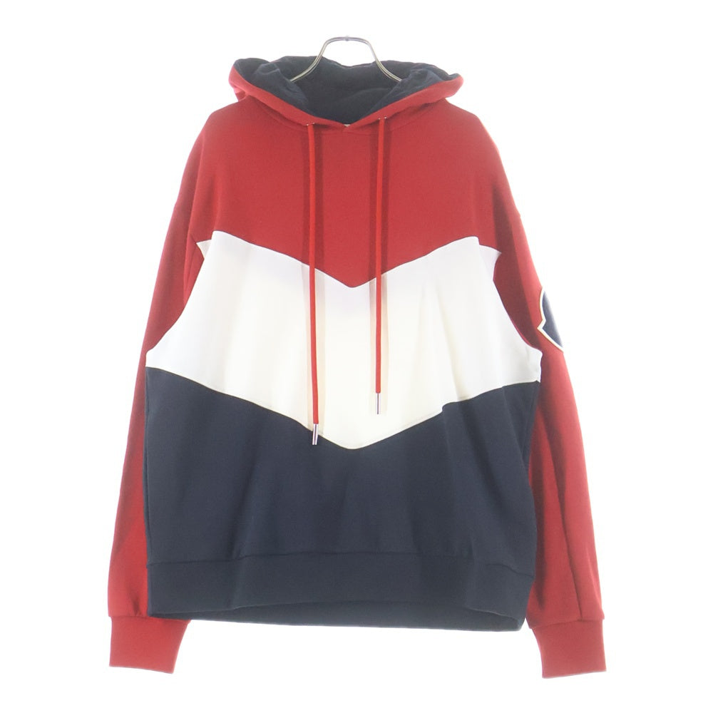 MONCLER(モンクレール) 19SS MAGLIA E10918000500 マグリア プルオーバースウェットパーカー レッド/ホワイト