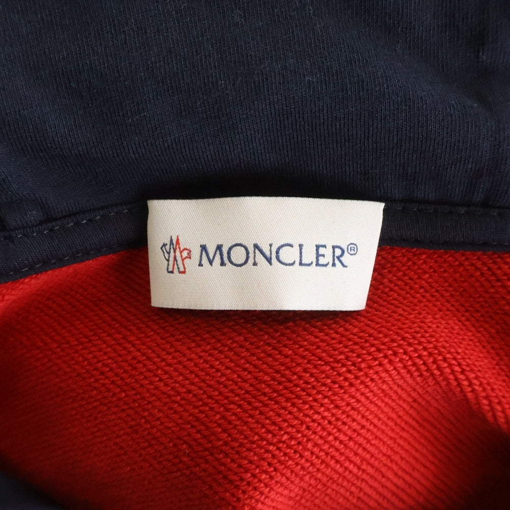 MONCLER(モンクレール) 19SS MAGLIA E10918000500 マグリア プルオーバースウェットパーカー レッド/ホワイト