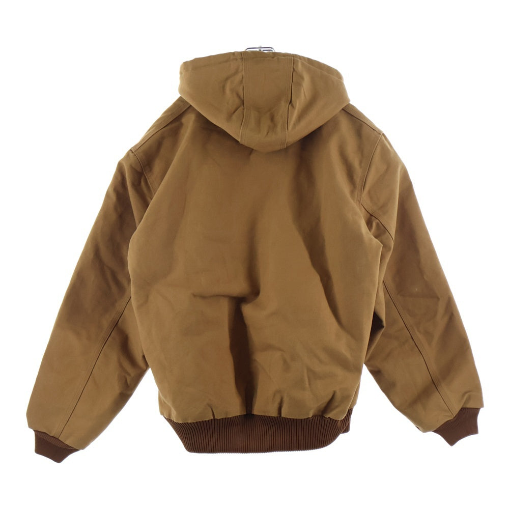 CARHARTT(カーハート) QUILTED FLANNEL LINE DUCK ACTIVE JACKET J140-BRN アクティブジャケット フーデッドワークジャケット キャメル