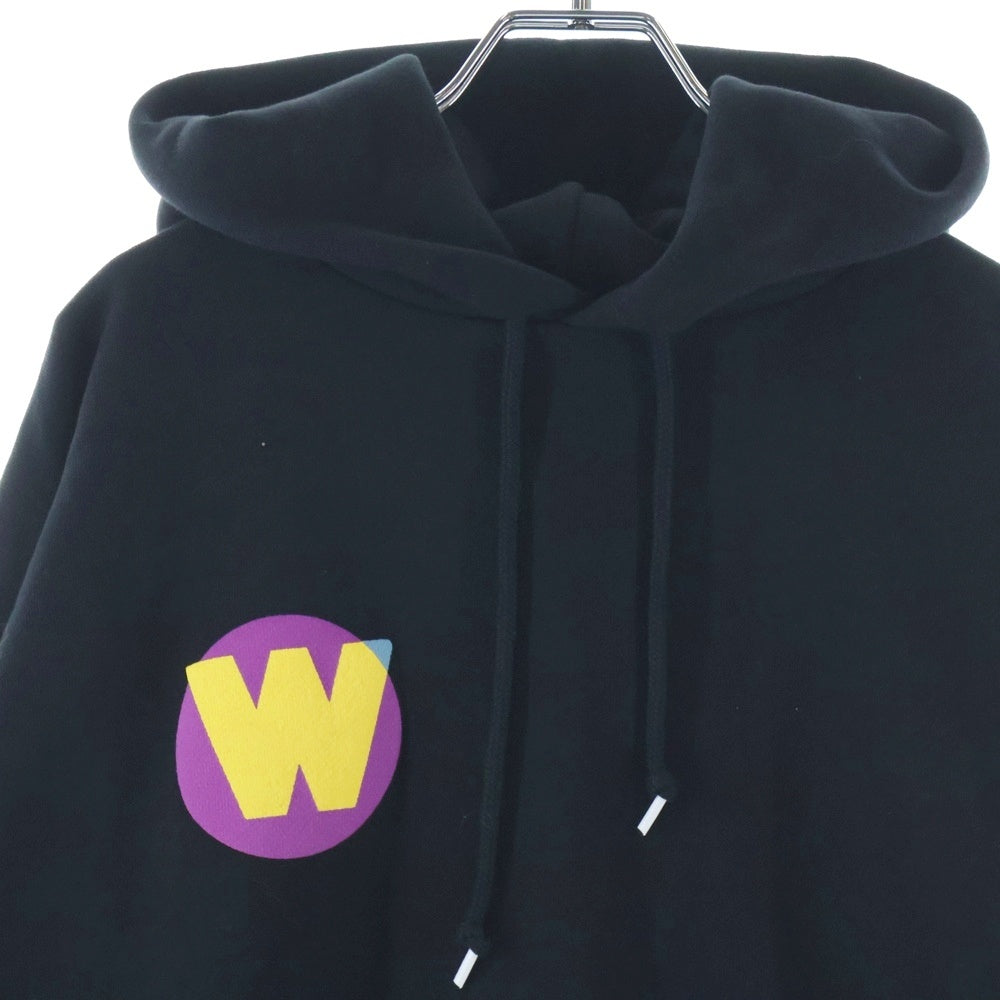 WTAPS(ダブルタップス) 24SS TNNL HOODY COTTON BLACK 両面発砲ロゴプリント プルオーバーパーカー フーディ ブラック