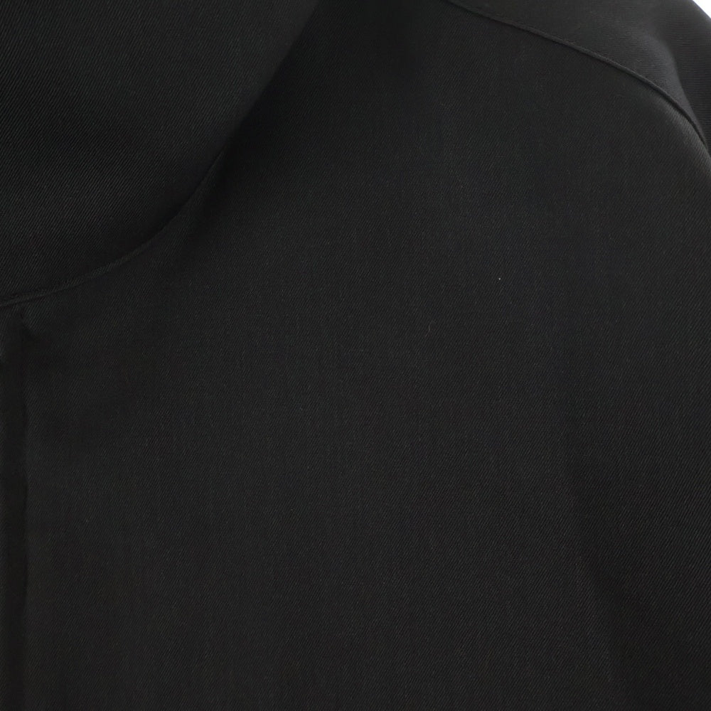 Stein(シュタイン) 25SS OVERSIZED MULTI POCKET ZIP SHIRT ST1187 オーバーサイズ マルチポケット ウールジップ長袖シャツ ブラウン
