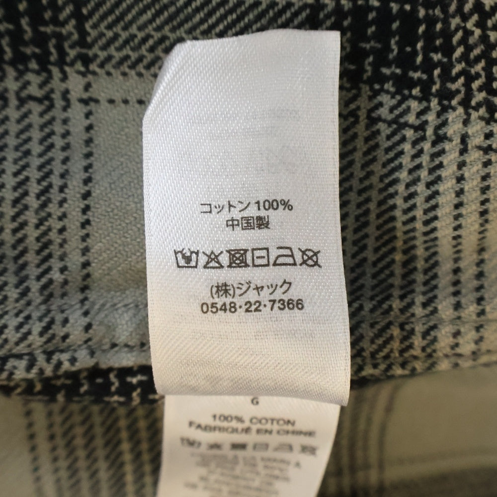 STUSSY(ステューシー) 25SS MOTIF PLAID SHIRT 1110352 チェック柄コットン長袖シャツ グレー