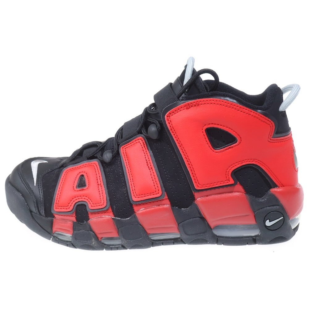 NIKE(ナイキ) AIR MORE UPTEMPO 96 BLACK AND UNIVERSITY RED DJ4400-001 エアモアアップテンポ ブラック アンド ユニバーシティレッド ハイカットスニーカー US10.5/28.5cm