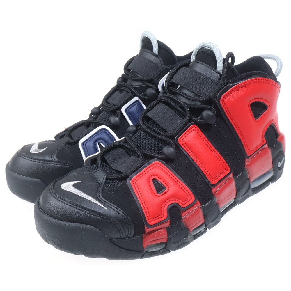 NIKE(ナイキ) AIR MORE UPTEMPO 96 BLACK AND UNIVERSITY RED DJ4400-001 エアモアアップテンポ ブラック アンド ユニバーシティレッド ハイカットスニーカー US10.5/28.5cm