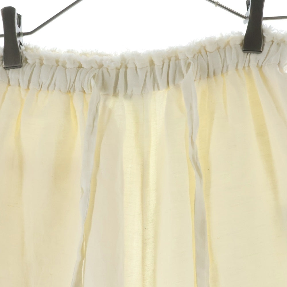 Acne Studios(アクネ ストゥディオズ) 26SS Cotton Linen Pant in Warm FN-WN-TROU001130 コットンリネンワイドパンツ ホワイト レディース
