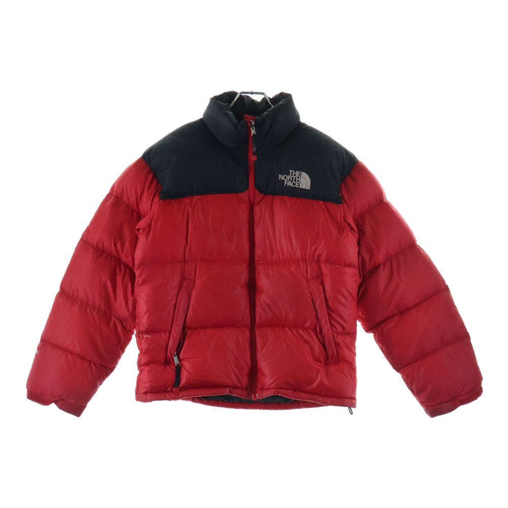 THE NORTH FACE(ザノースフェイス) NUPTSE ALPHA JACKET ジップアップダウンジャケット レッド/ブラック PL-10 キッズ